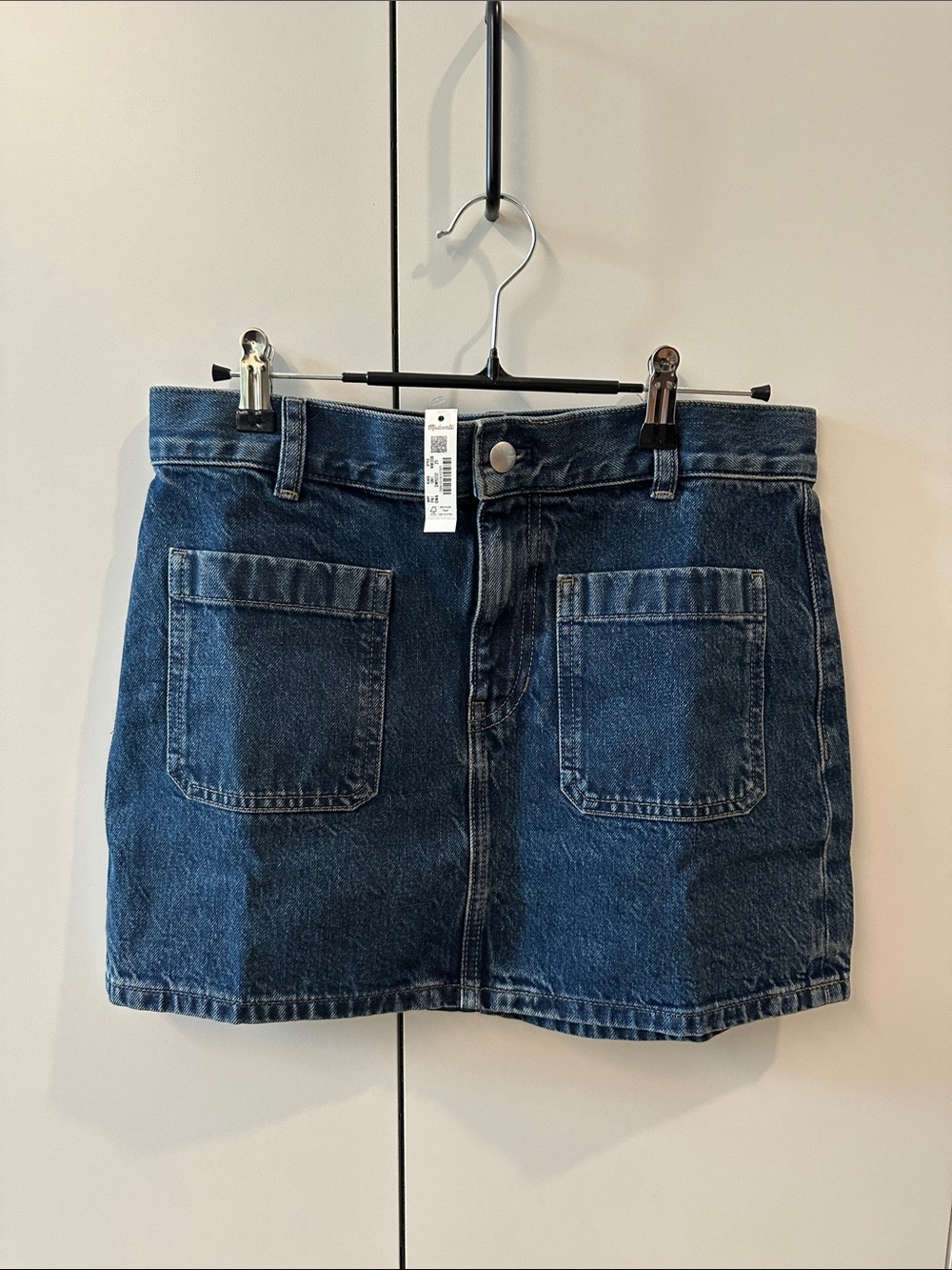 Madewell Dark Blue Denim Mini Skirt